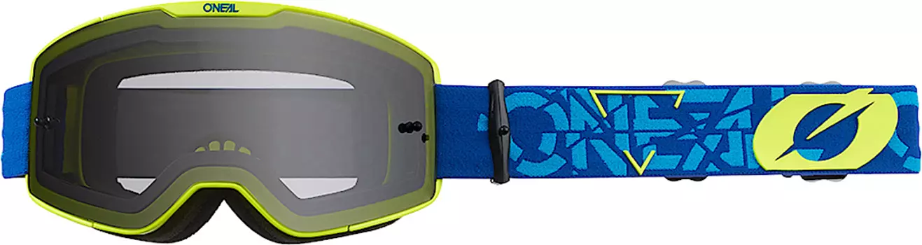 Очки Oneal B-20 Strain V.22 для мотокросса, синий/желтый
