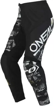 Брюки Oneal Element Attack для мотокросса, черный/белый