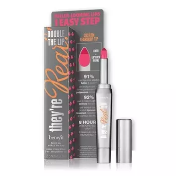 Они настоящие! Игра Double The Lip Lipstick и Liner Flame, Benefit