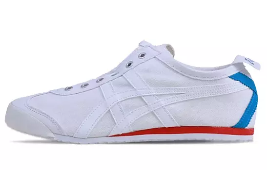 Кроссовки Onitsuka Tiger Mexico 66 Slip On White Blue