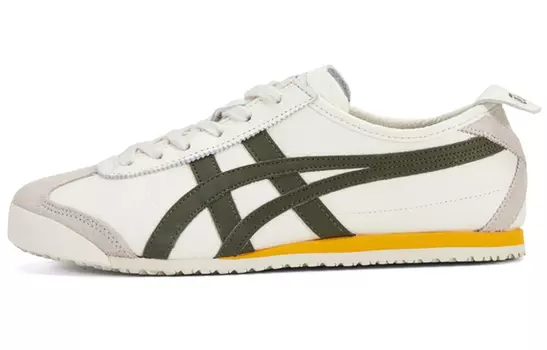 Кроссовки Onitsuka Tiger Mexico 66 Unisex, белый/черный/желтый
