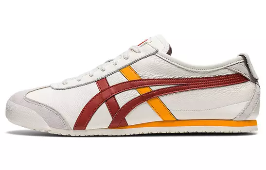 Кроссовки Onitsuka Tiger Mexico 66 Unisex, белый/красный/оранжевый