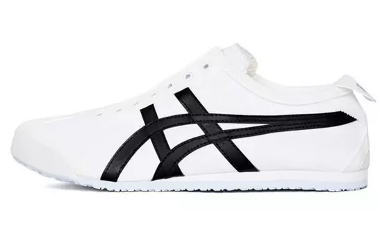 Кроссовки Onitsuka Tiger Mexico 66 Slip On Black And White