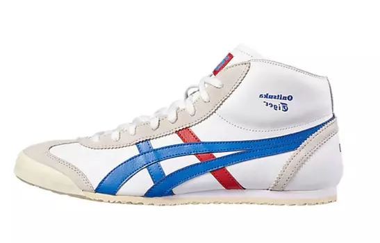 Кеды Onitsuka Tiger Mexico Mid Runner Lifestyle Unisex, белый/синий/красный