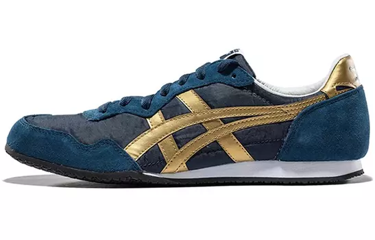 Кроссовки Onitsuka Tiger Serrano Lifestyle Unisex, темно-синий/золотой