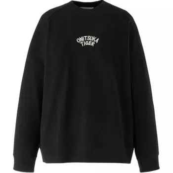 Onitsuka Tiger Толстовка SWEAT унисекс, черная/бежевая