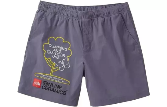 Online Ceramics X Online Ceramics Повседневные шорты унисекс Фиолетовый The North Face, фиолетовый