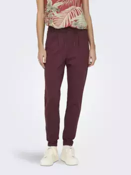 Only Брюки-джоггеры "ONLPOPTRASH LIFE EASY COL PANT PNT NOOS", цвет Red Mahogany