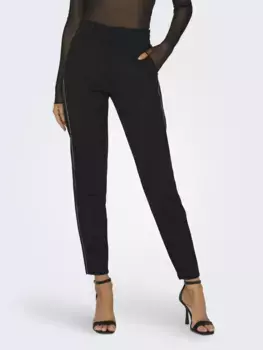 Only брюки-джоггеры "ONLPOPTRASH LIFE MW TAIL PANEL PANT TLR", черный