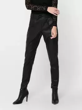 Only брюки из искусственной кожи "ONLPOPTRASH EASY COATED PANT PNT NOOS", черный