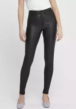 Only брюки из искусственной кожи "ONLROYAL HW SK ROCK COATED", черный