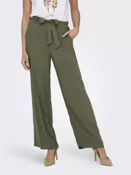 Only брюки палаццо "ONLNOVA LIFE PALAZZO PANT SOLID PTM", цвет Kalamata