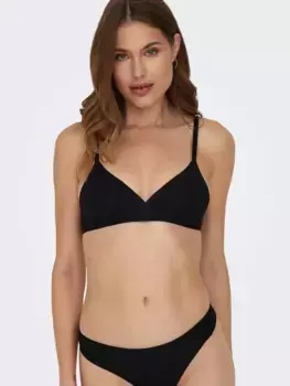 Only бюстгальтер без косточек "ONLTRACY BONDED BRA RIB TOP", черный