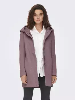 Only длинная куртка "ONLSEDONA LIGHT COAT OTW NOOS", с капюшоном, цвет Rose Brown Detail:Melange