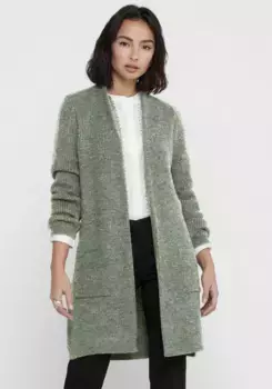 Only длинный кардиган "ONLJADE L/S CARDIGAN KNT NOOS", зеленый