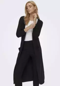 Only длинный кардиган "ONLLESLY L/S LONG CARDIGAN", черный