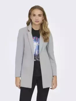 Only длинный пиджак "ONLGHITA L/S COATIGAN PNT", серый