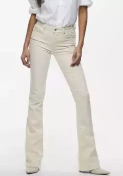 Only джинсы буткат "ONLBLUSH MID FLARED DNM NOOS", цвет Ecru
