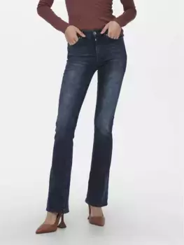 Only джинсы буткат "ONLBLUSH MID FLARED DNM REA409 NOOS", синий
