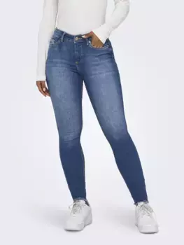 Only джинсы до щиколотки "ONLBLUSH MID SK ANK RW DNM REA1319 NOOS", синий