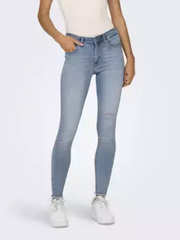 Only джинсы до щиколотки "ONLBLUSH MID SK AK RW DS DNM REA685 NOOS", синий
