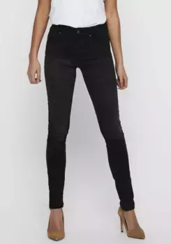Only джинсы скинни "ONLBLUSH LIFE MID", черный
