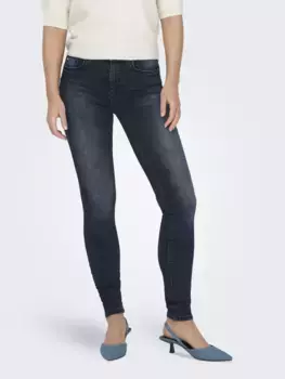 Only джинсы скинни "ONLBLUSH MID SKINNY DNM REA409 NOOS", синий