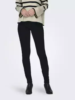 Only джинсы скинни "ONLDAISY REG BACK POC SKINNY DNM", черный