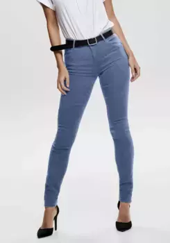 Only джинсы скинни "ONLRAIN LIFE REG SKINNY DNM", джинсовый