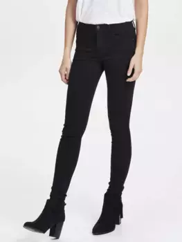 Only джинсы скинни "ONLRAIN REG SKINNY DNM NOOS", дизайн с 5 карманами, черный