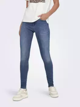 Only джинсы скинни "ONLWAUW MID SKINNY DNM BJ370 NOOS", синий
