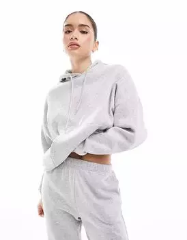 ONLY худи-костюм в светло-сером меланже