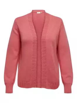 Only кардиган CARMAKOMA "CARMILLE L/S OPEN CARDIGAN KNT" Only Carmakoma, цвет Rose Of Sharon