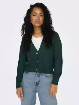 Only кардиган "ONLCAROL NICE L/S CARDIGAN KNT NOOS", зеленый