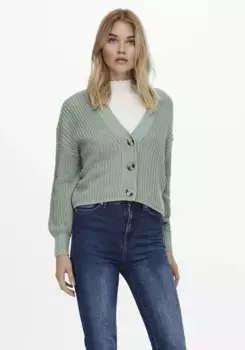 Only кардиган "ONLCAROL NICE L/S CARDIGAN KNT NOOS", зеленый