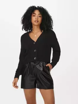 Only кардиган "ONLCAROL NICE L/S CARDIGAN KNT NOOS", черный