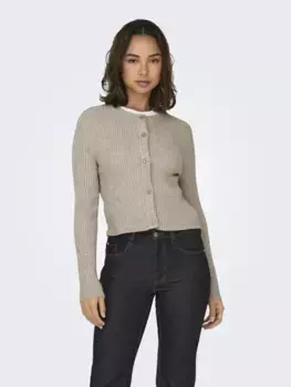 Only кардиган "ONLKATIA LS BUTTON CARDIGAN NCA KNT", цвет Mocha Meringue Detail:W. Melange