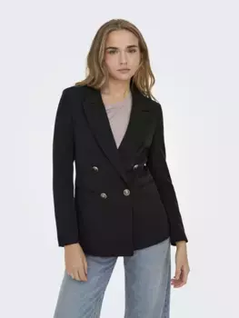 Only короткий блейзер "ONLASTRID LIFE L/S FIT BLAZER TLR NOOS", черный