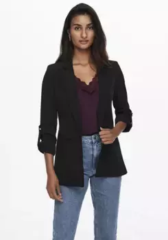 Only короткий блейзер "ONLKAYLE-ORLEEN 3/4 BLAZER TLR NOOS", черный
