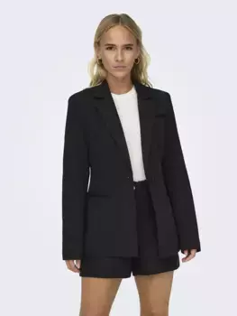 Only короткий блейзер "ONLPEACH L/S FIT BLAZER TLR NOOS", черный
