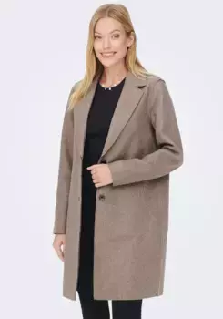 Only короткое пальто "ONLCARRIE BONDED COAT", цвет Caribou Melange
