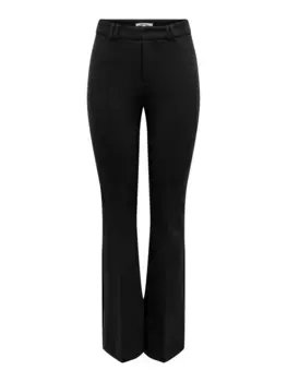 Only костюмные брюки "ONLPEACH MW FLARED PANT TLR NOOS", черный