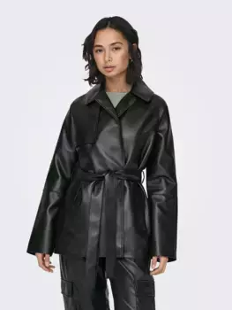 Only куртка из искусственной кожи "ONLSOFIA FAUX LEATH SHORT TRENCH CC OTW", черный