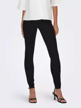 Only леггинсы с высокой талией "ONLTIA HW ELA LEGGING PNT", черный