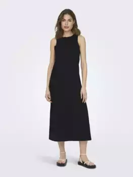 Only летнее платье "ONLMAY LIFE S/L LONG DRESS JRS NOOS", черный