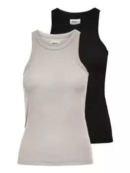 Only майка "ONLLINDSAY TANK TOP 2 PACK" (2 шт. в упаковке), черный
