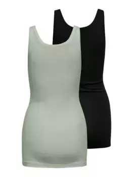 Only майка "ONLLIVE LOVE NEW LONG TT 2PACK NOOS" (2 шт. в упаковке), черный