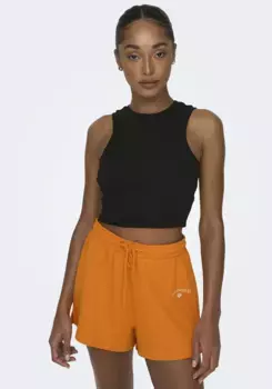 Only майка "ONLVILMA S/L CROPPED TANK TOP JRS NOOS", черный