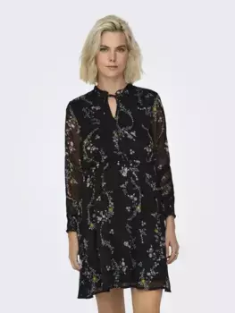 Only мини-платье "ONLAIDA ELISA LS DRESS WVN" (#ССЫЛКА!), черный