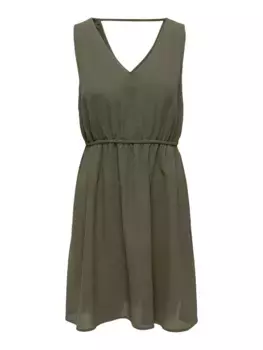 Only мини-платье "ONLNOVA LIFE VIS SARA STRING DRESS SOLID", цвет Kalamata